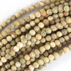 6mm matte african opal round beads 15.5