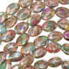 18mm ruby zoisite pressed jade flat oval 15.5