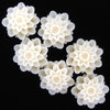 18mm synthetic coral chrysanthemum flower beads 15