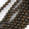 Natural Brown Bronzite Round Beads Gemstone 15