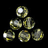 6 10mm Swarovski crystal round 5000 Jonquil