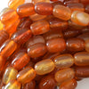 12mm natural carnelian barrel beads 15.5