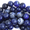 Natural Blue Sodalite Round Beads Gemstone 15