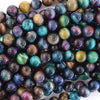 Galaxy Rainbow Tiger Eye Round Beads Gemstone 15