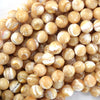 Natural Mother of Pearl MOP Round Beads 15.5