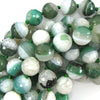 14mm faceted druzy agate round 12