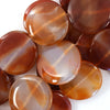 34mm red carnelian coin beads 14