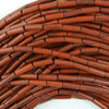 13mm natural red jasper tube beads 15.5