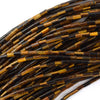 2mm x 4mm Natural Gemstone Tube Spacer Beads 15