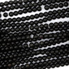 Natural Rainbow Black Obsidian Round Beads 15