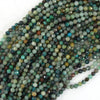 Natural Faceted Multicolor Chrysocolla Round Beads 15.5