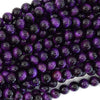 AA Purple Tiger Eye Round Beads Gemstone 15