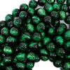 AA Green Tiger Eye Round Beads Gemstone 15.5