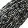 AA Natural Gray Hawk Eye Round Beads 15.5