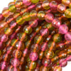 6mm faceted watermelon tourmaline jade round beads 15