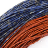 2mm x 4mm Natural Gemstone Tube Spacer Beads 15