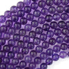 AA Natural Purple Amethyst Round Beads Gemstone 15