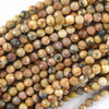 Natural Faceted Venus Jasper Round Beads Gemstone 15