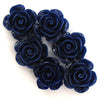 15mm synthetic coral carved rose flower beads 15