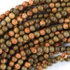 Natural African Map Jasper Round Beads Gemstone 15