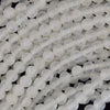 Natural White Selenite Round Beads Gemstone 15.5