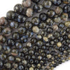 Natural African Gray Opal Round Beads 15.5