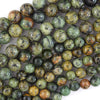 Natural Jungle Green Jasper Round Beads Gemstone 15