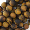 Natural Matte Tiger Eye Round Beads Gemstone 15