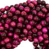 AA Magenta Tiger Eye Round Beads Gemstone 15.5