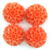 20mm synthetic coral chrysanthemum flower beads 15.5