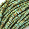 Brown Green Turquoise Heishi Disc Beads Gemstone 15.5