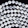 Natural White Howlite Round Beads Gemstone 15