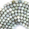 Natural Faceted L Green Burma Jadeite Jade Round Beads 15