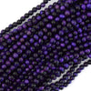 AA Purple Tiger Eye Round Beads Gemstone 15