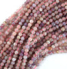 Natural Light Purple Pink Tourmaline Round Beads 15.5