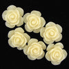 15mm synthetic coral carved rose flower beads 15