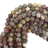 Natural Matte Chohua Jasper Round Beads Gemstone 15