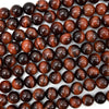 Red Tiger Eye Round Beads Gemstone 15