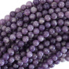 Natural Purple Lepidolite Round Beads 15
