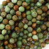 Natural African Green Opal Round Beads Gemstone 15