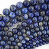 Natural Blue Lapis Lazuli Round Beads 15