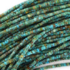 Natural Brown Green Turquoise Heishi Disc Beads Gemstone 15.5