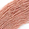 Natural Faceted Pink Opal Round Beads 15.5