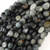 8mm - 10mm gray hawk eye nugget beads 15.5