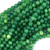 Natural Green Chalcedony Round Beads Gemstone 15.5