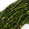 AA Apple Green Tiger Eye Round Beads Gemstone 15