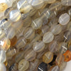 12mm natural gray agate twist swirl beads 15.5