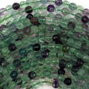 Natural Faceted Rainbow Fluorite Round Beads Gemstone 15