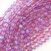 6mm rainbow light purple quartz round beads 15.5