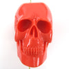 2 50mm acrylic resin skull pendant bead dark pink